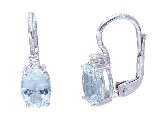 Orecchini Gazzola Donna For Ever in Oro bianco Acquamarina 2.20 Ct 142940 - 142940